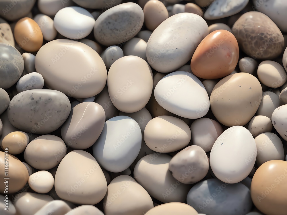 Smooth River Stones, Beach Pebbles Collection, Nature's Textured Gems Smooth River Stones, Beach Pebbles Collection, Nature's Textured Gems