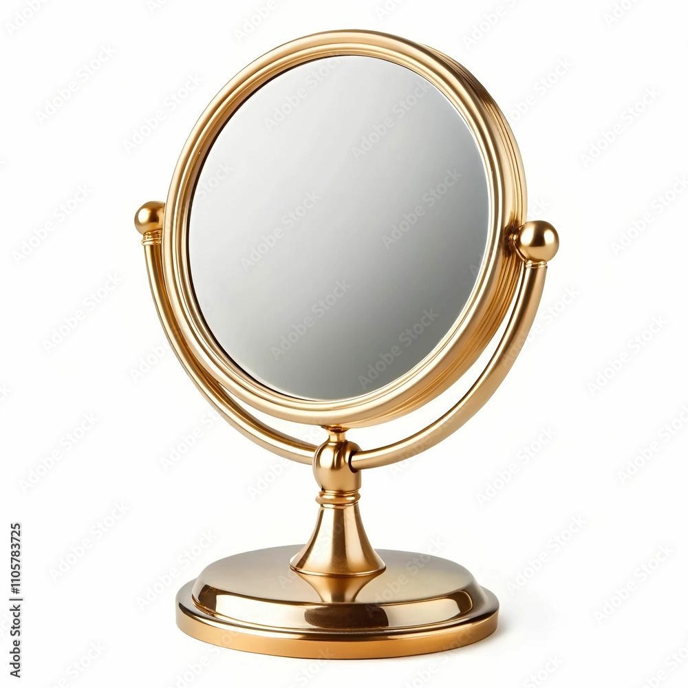 A sleek dressing table mirror with a minimalist design, set against A sleek dressing table mirror with a minimalist design, set against