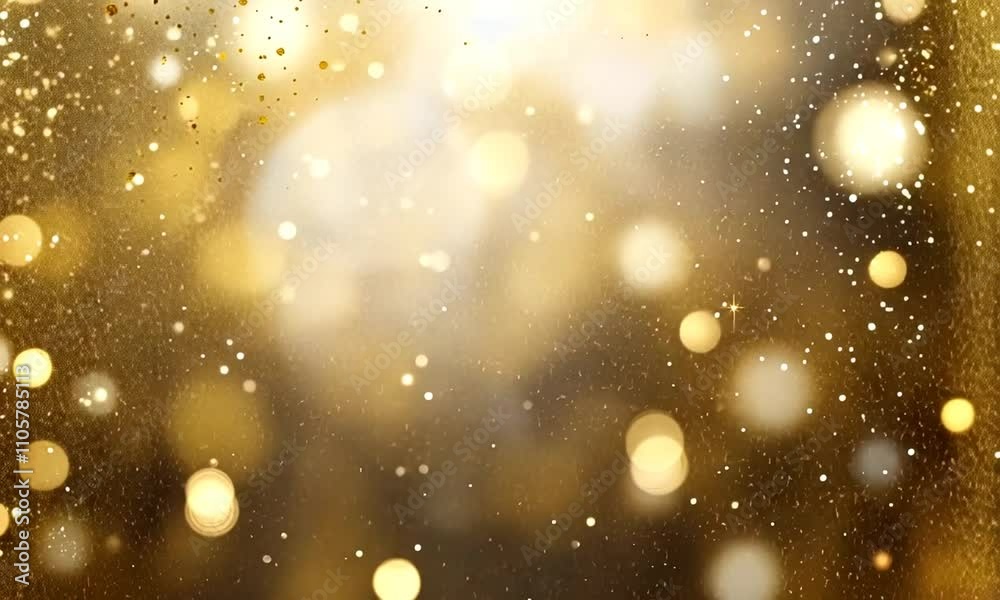 Shimmering golden lights fill the space, adding a festive touch for a joyful celebration with enchanting brightness Shimmering golden lights fill the space, adding a festive touch for a joyful celebration with enchanting brightness