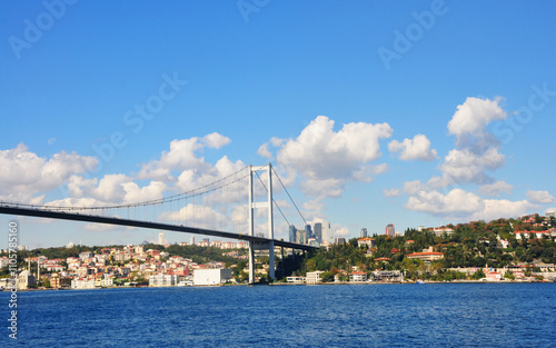 Bosporus Bridge (15 July Martyrs Bridge) in Istanbul, Turkey