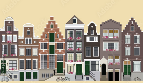 Amsterdam typical houses