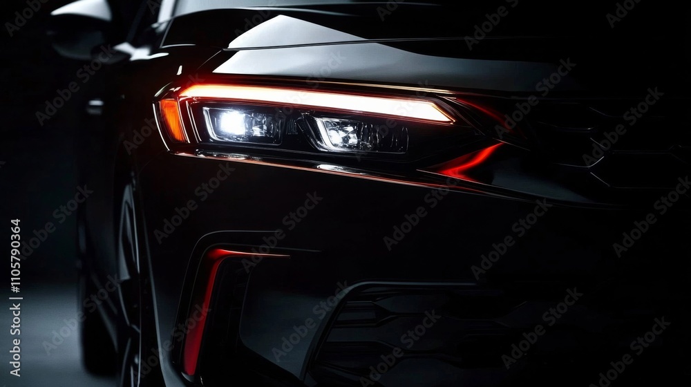 Sporty LED Car Headlights Illuminating the Night for Stylish Vehicle Upgrades Sporty LED Car Headlights Illuminating the Night for Stylish Vehicle Upgrades