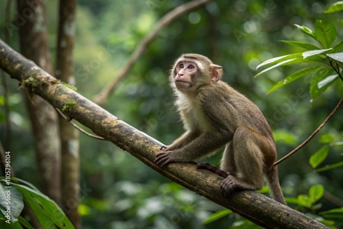 The Gabon talapoin (Miopithecus ogouensis), also known as the northern talapoin