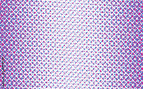 Abstract colorful geometric background - blue and magenta halftone pattern.