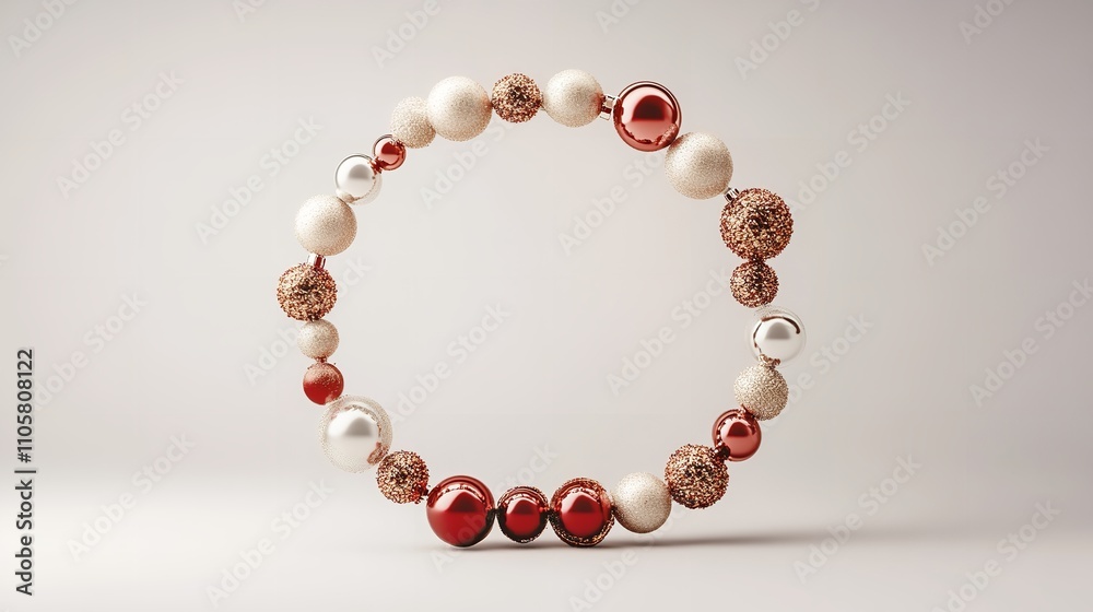 round_christmas_decoration_circle_with_copyspace_isolated round_christmas_decoration_circle_with_copyspace_isolated