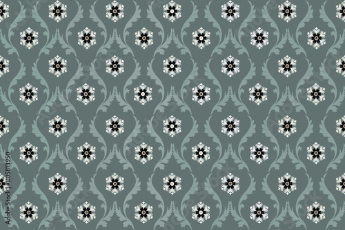 Damask patterns feature intricate, symmetrical motifs inspired by floral or ornamental designs. Often elegant and timeless, they are ideal for clothing, rugs, and home decor.