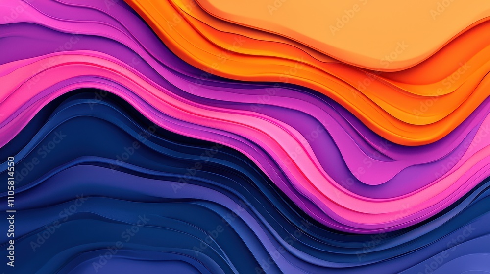 Colorful Abstract Waves with Dynamic Fluid Shapes in Bright Gradient Shades Colorful Abstract Waves with Dynamic Fluid Shapes in Bright Gradient Shades
