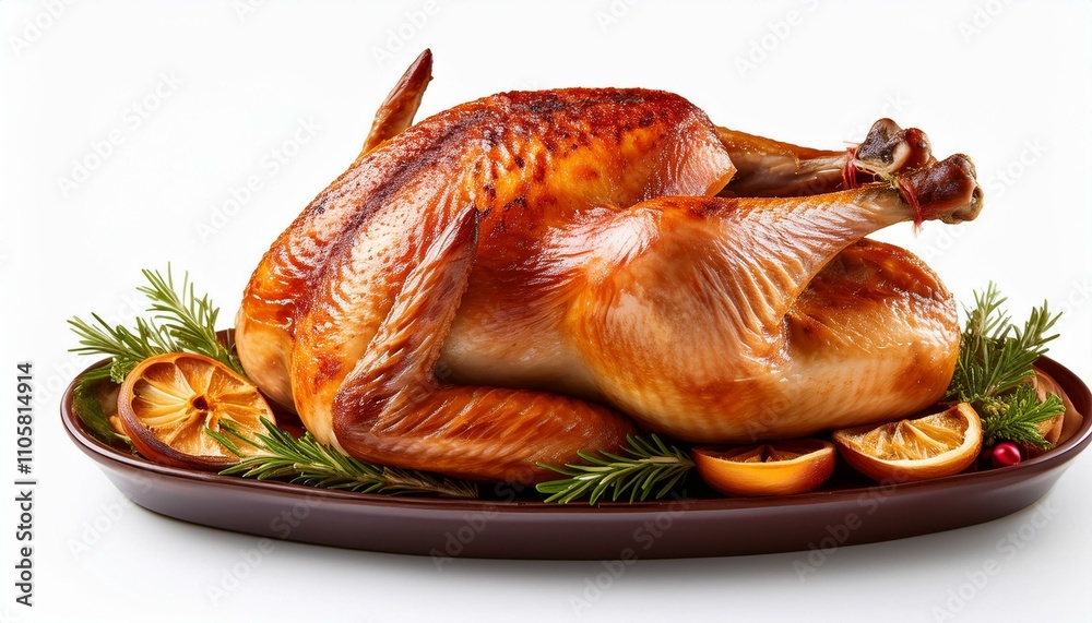Roast turkey isolated on white backgroud Roast turkey isolated on white backgroud