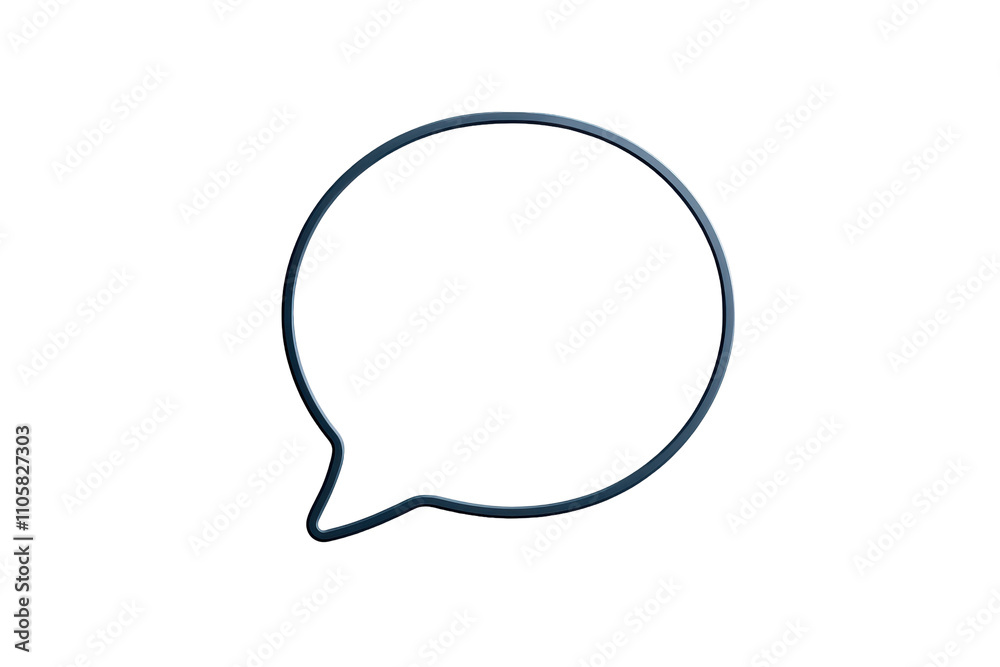 A modern speech bubble for design and communication concepts. transparent background. A modern speech bubble for design and communication concepts. transparent background.
