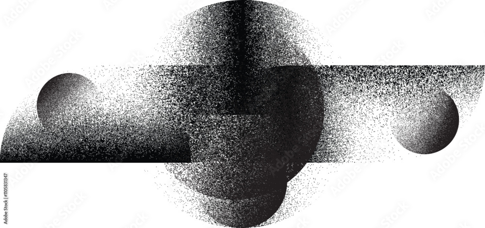 © miloje - Sprayed black half circles composition .Graffiti art design . Noise textured semi circles . Spray effect .Grunge texture .Art design forms.Distressed element .Rough roller paint semicircles .Vector © miloje - Sprayed black half circles composition .Graffiti art design . Noise textured semi circles . Spray effect .Grunge texture .Art design forms.Distressed element .Rough roller paint semicircles .Vector