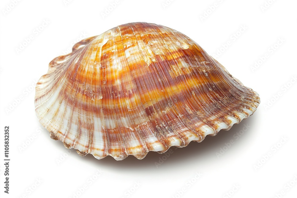 Colorful seashell isolated on white background Colorful seashell isolated on white background