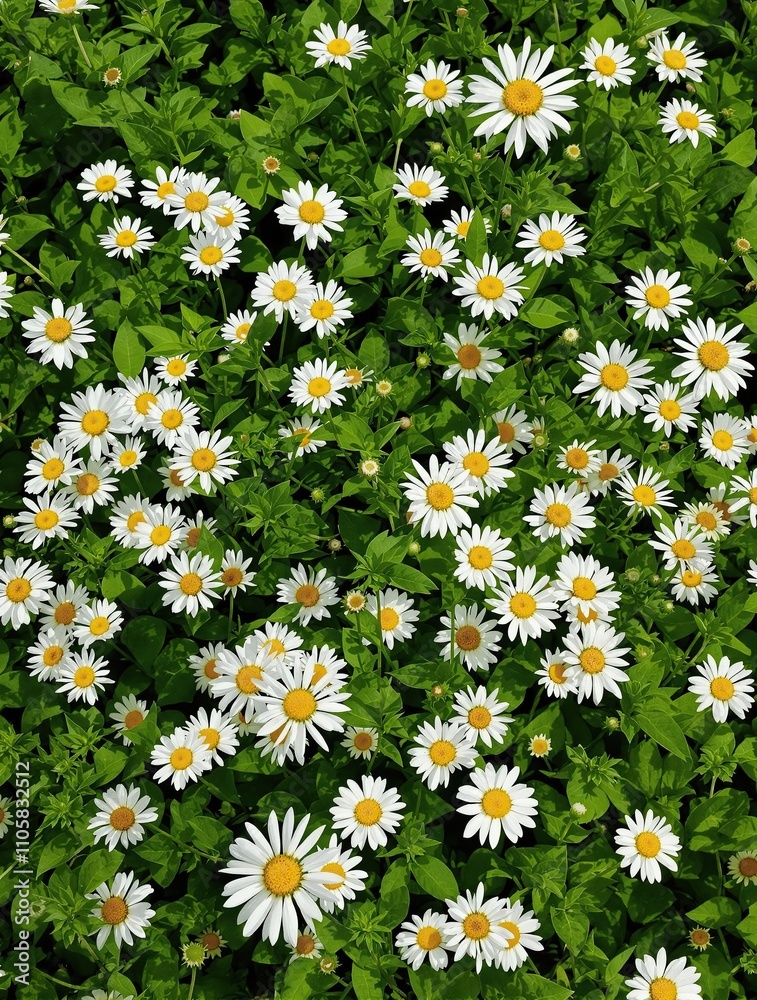 Beautiful white daisy fleabane blossoms against green foliage backdrop, wildflowers, springtime, close up Beautiful white daisy fleabane blossoms against green foliage backdrop, wildflowers, springtime, close up