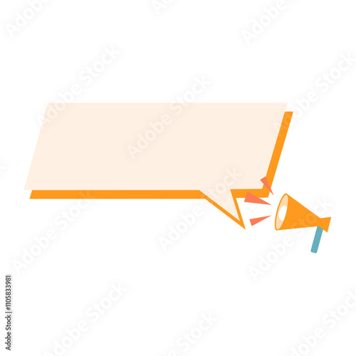 Announcement Banner with Megaphone