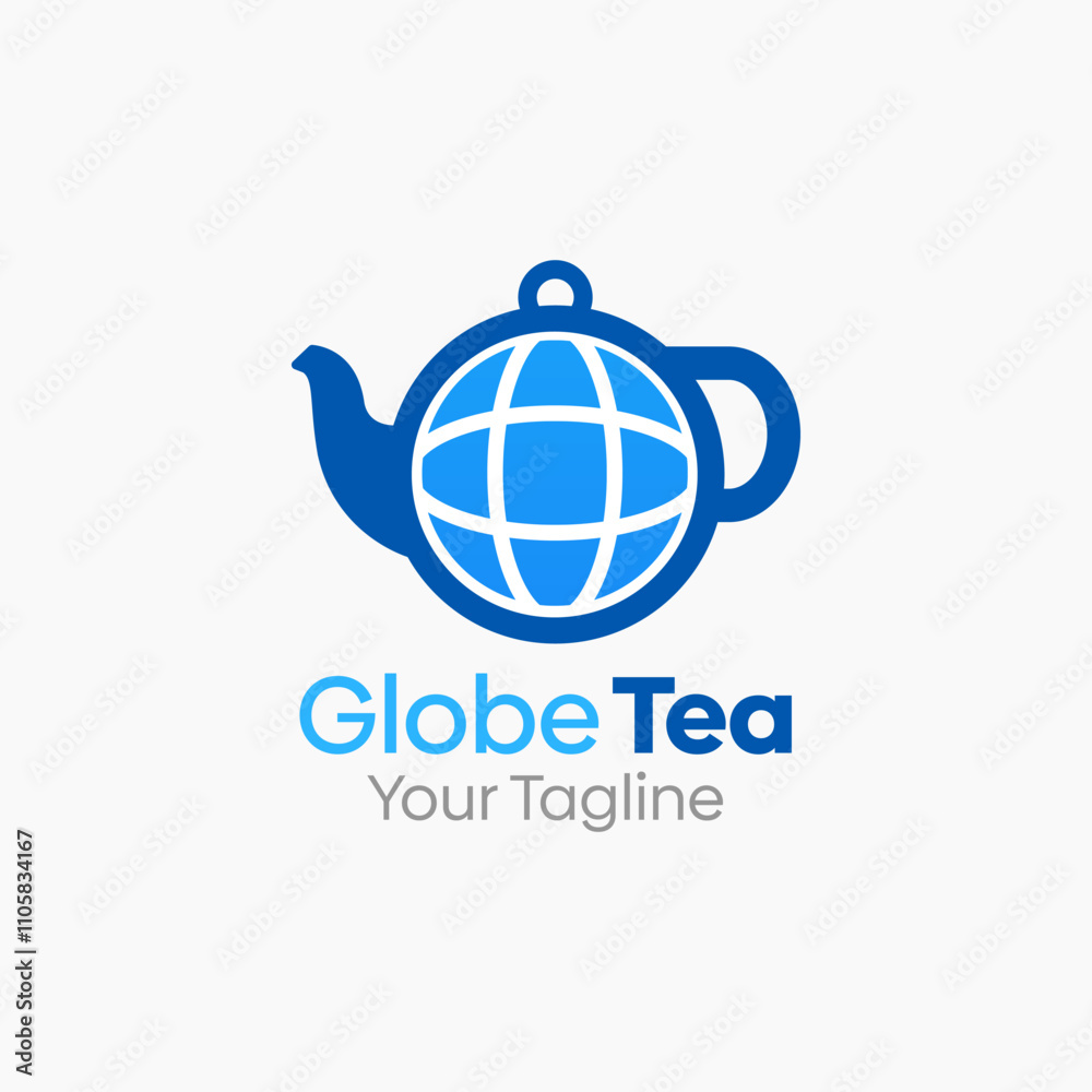 Fototapeta premium Global Tea Logo Design Template. Good for Business, Agency, Community and Organization. 