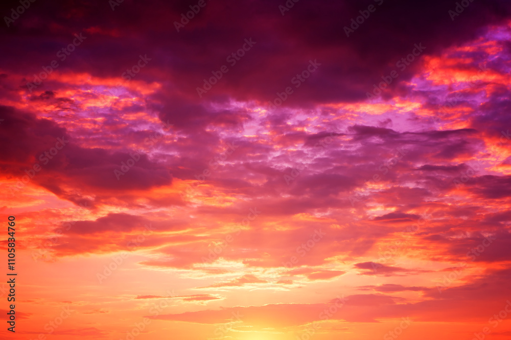 Sunset Sky with Dramatic Clouds Sunset Sky with Dramatic Clouds