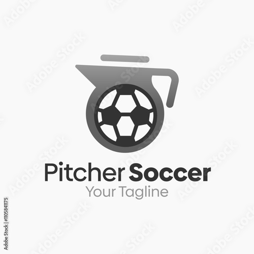 Pitcher Soccer Logo Design Template. Good for Business, Agency, Community and Organization. 