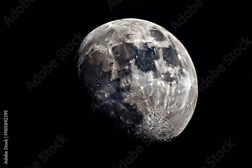 moon crater the surface of the moon with craters forming the num photo