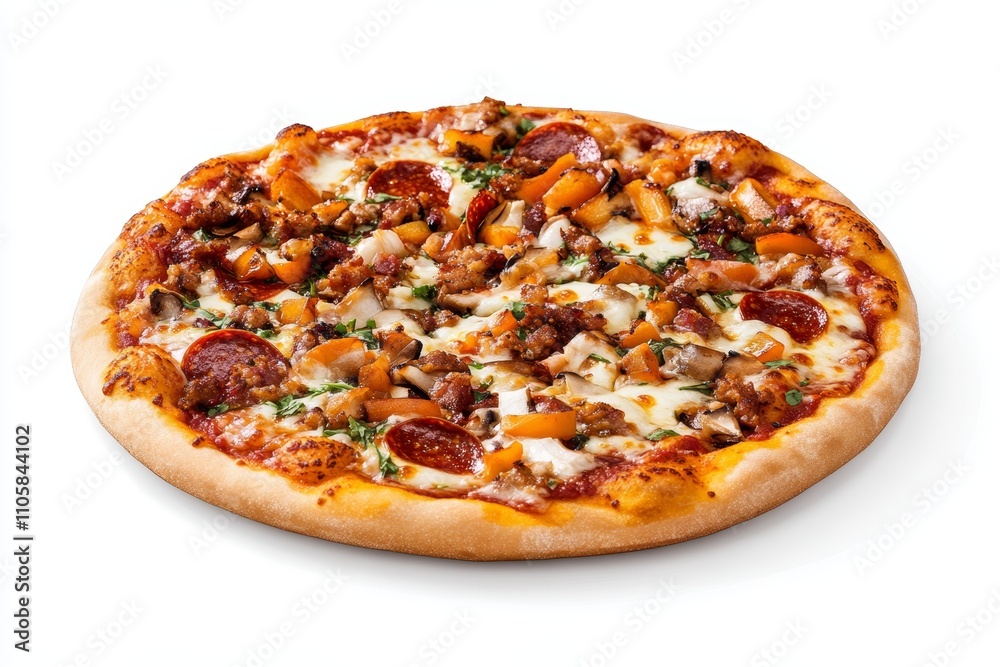 A pizza with pepperoni and cheese on it A pizza with pepperoni and cheese on it