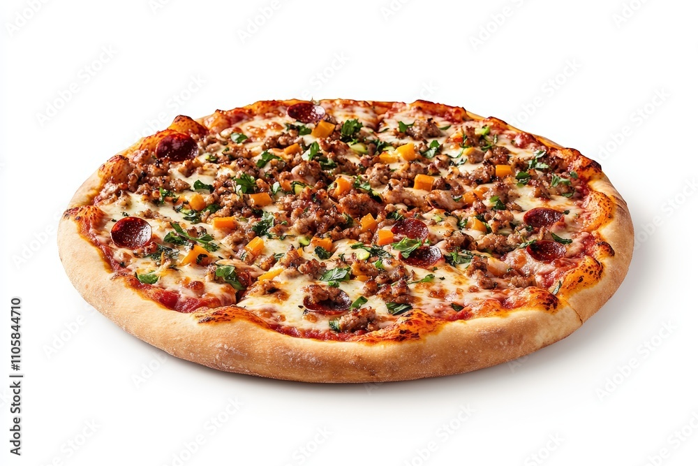 A pizza with pepperoni and cheese on it A pizza with pepperoni and cheese on it