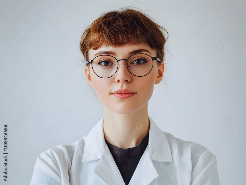 Half make-up photo of a scientific researcher Half make-up photo of a scientific researcher