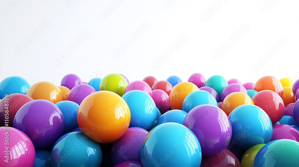 Vibrant Colorful Spheres Abstract Background Vibrant Colorful Spheres Abstract Background