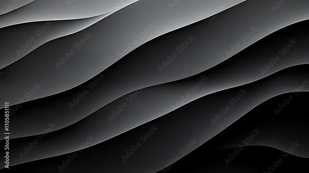 Fototapeta premium Minimalist Black and White Design Elements 