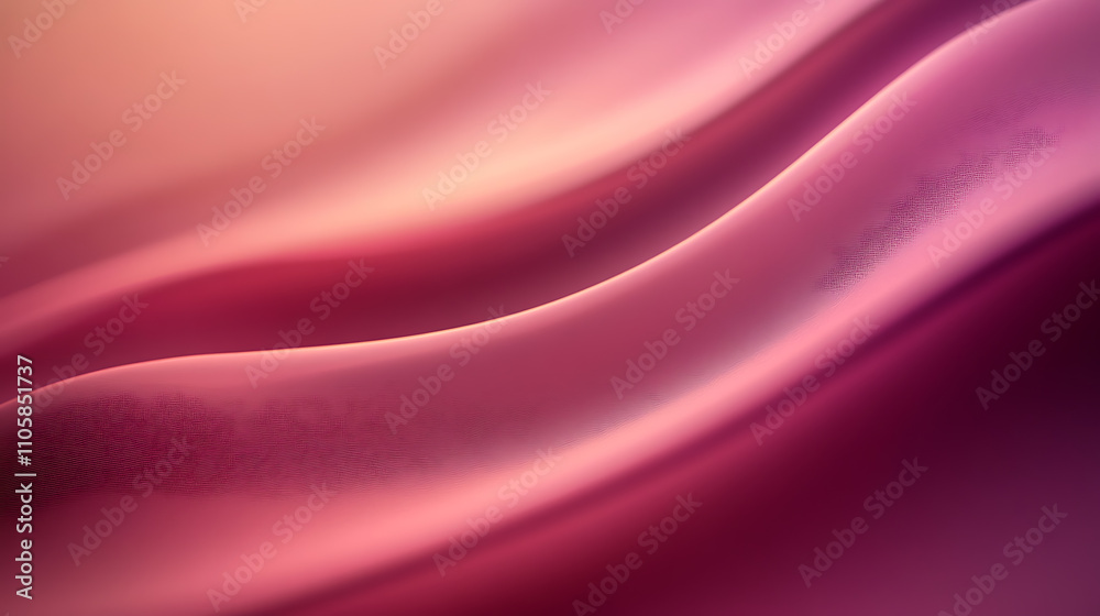 Obraz premium Light pink wallpaper with a peaceful wave pattern for a serene ambiance.