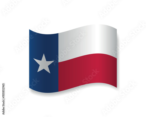 Flag of Texas icon. Wavy vector element with shadow underneath. Best for mobile apps, UI and web design. Free Download Flag of Texas icon. Wavy vector element with shadow underneath. Best for mobile apps, UI and web design. - GFXLoad