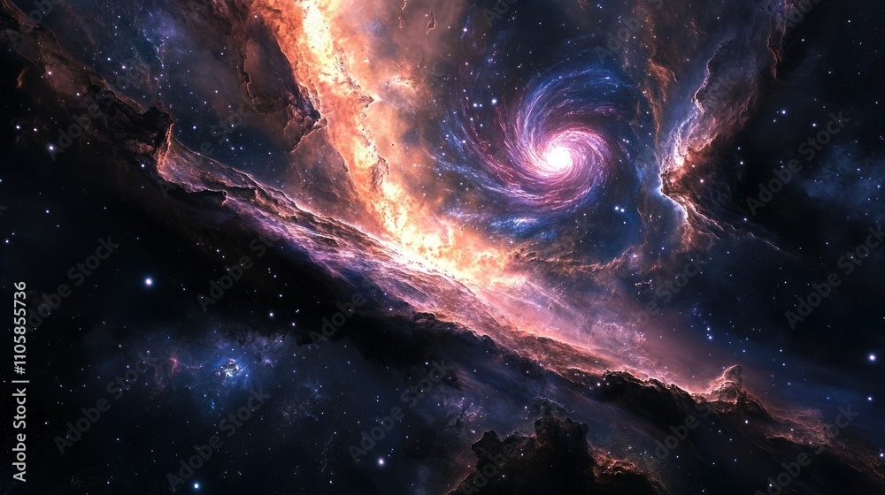 Cosmic Nebula Swirl A Celestial Dance Of Light And Color Cosmic Nebula Swirl A Celestial Dance Of Light And Color