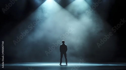 The Dynamic of Visibility and Struggle: A Figure Immersed in Social Anxiety on an Exposed Stage