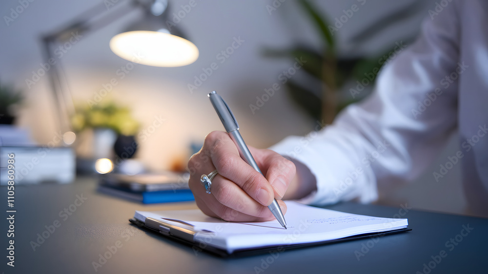 Psychologist taking notes during a counseling session, capturing insights and strategies to support mental health and personal growth. Psychologist taking notes during a counseling session, capturing insights and strategies to support mental health and personal growth.