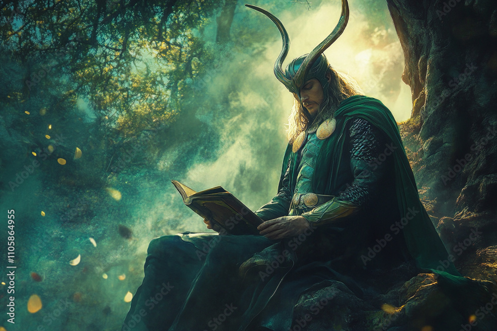 Fototapeta premium Loki god in norse mythology