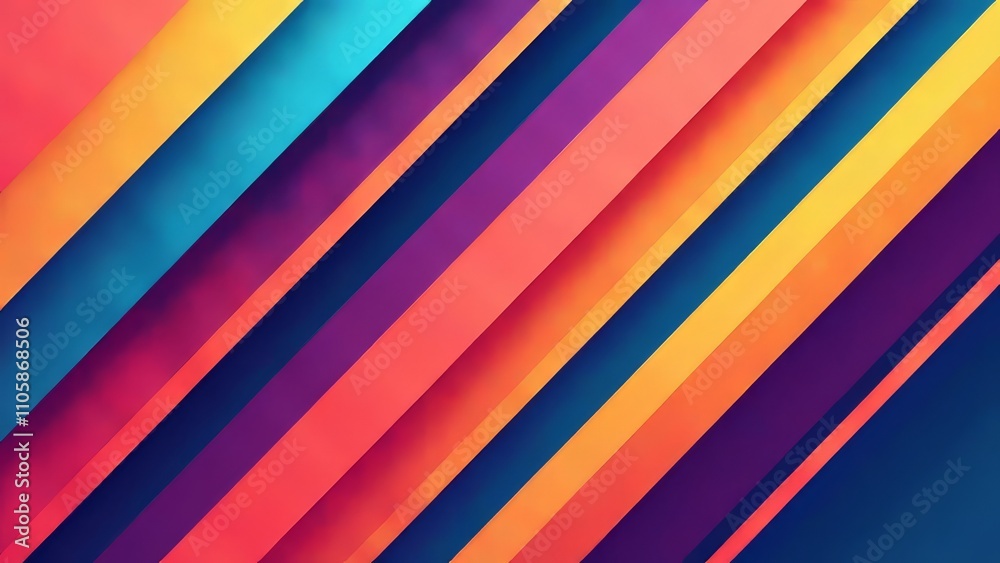 Obraz premium Abstract Stripes Line Banner Design - Modern Geometric Backgrounds
