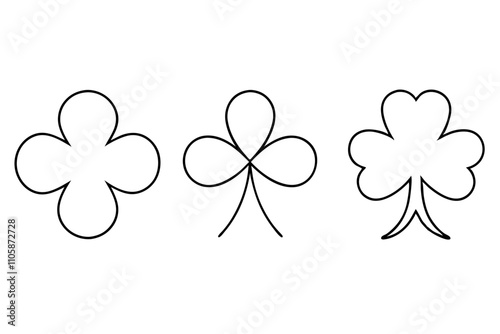 Clover Leaf Icon Vector.