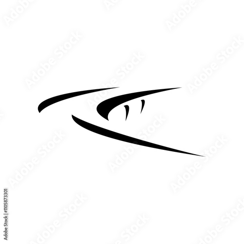 black bridge stylized vector illustration element