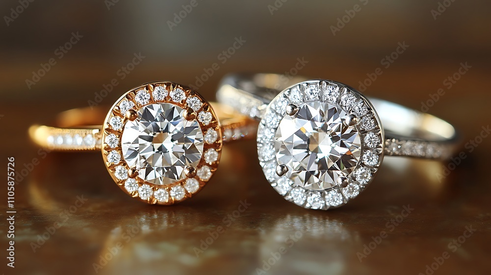 Exquisite Diamond and Gold Engagement Rings Showcasing Elegance and Craftsmanship Exquisite Diamond and Gold Engagement Rings Showcasing Elegance and Craftsmanship