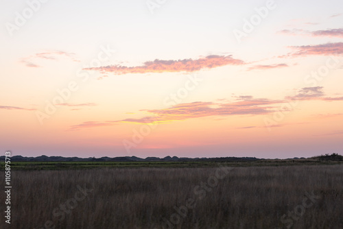 Sunset on danish island fanoe