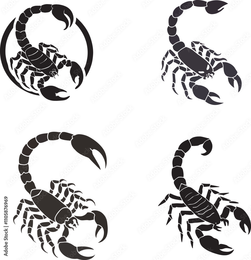 Stylized Scorpion Designs Stylized Scorpion Designs