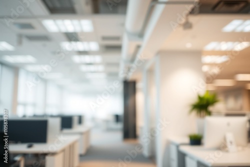 Abstract blurred office room Background. blurry working space. use for background in business concept.