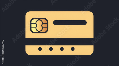 Business vector card icon.