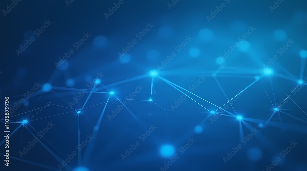 Graphic representation of social connections, blue background of social network Graphic representation of social connections, blue background of social network