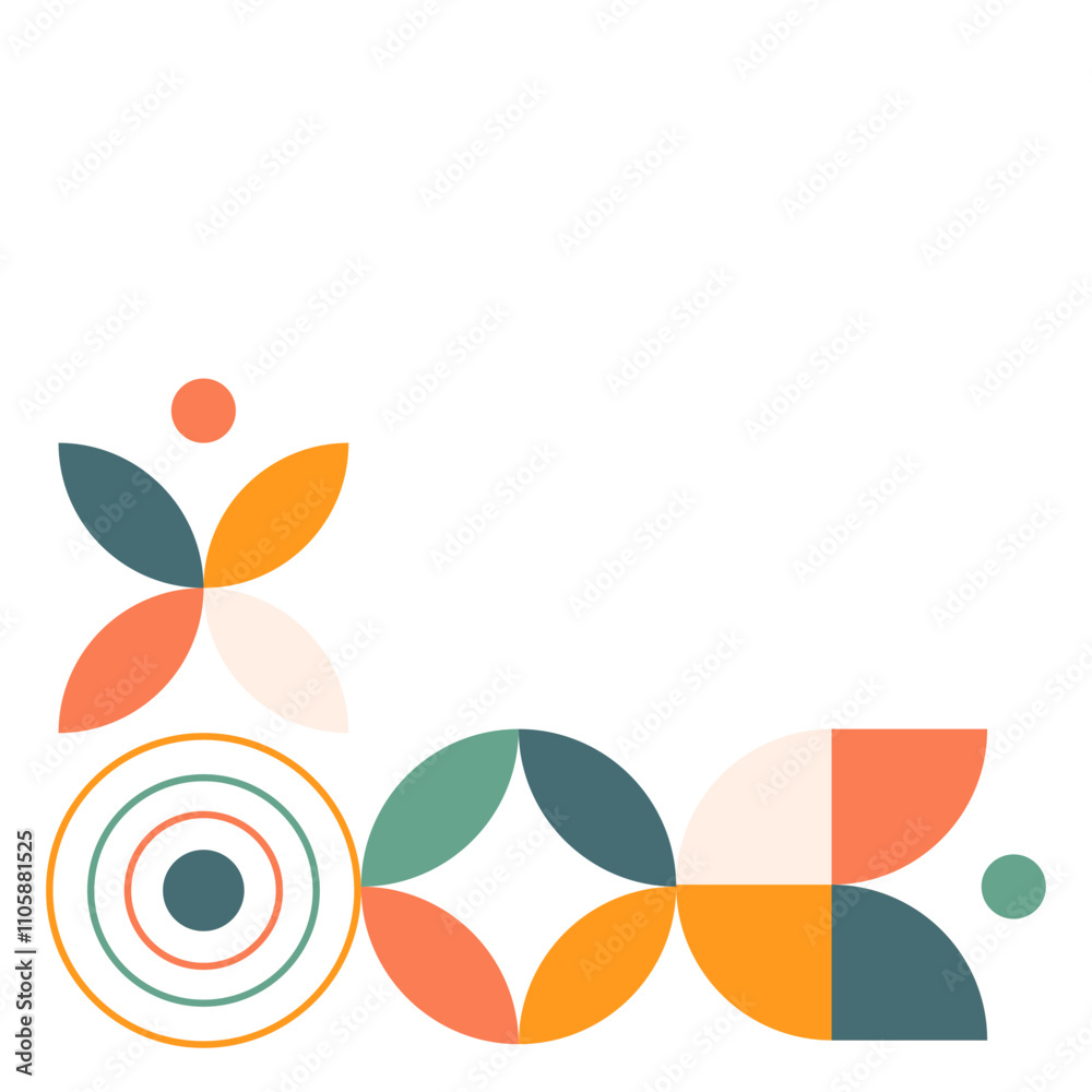 Naklejka premium Geometric Certificate Border