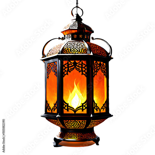 Glowing Ramadan Lantern photo