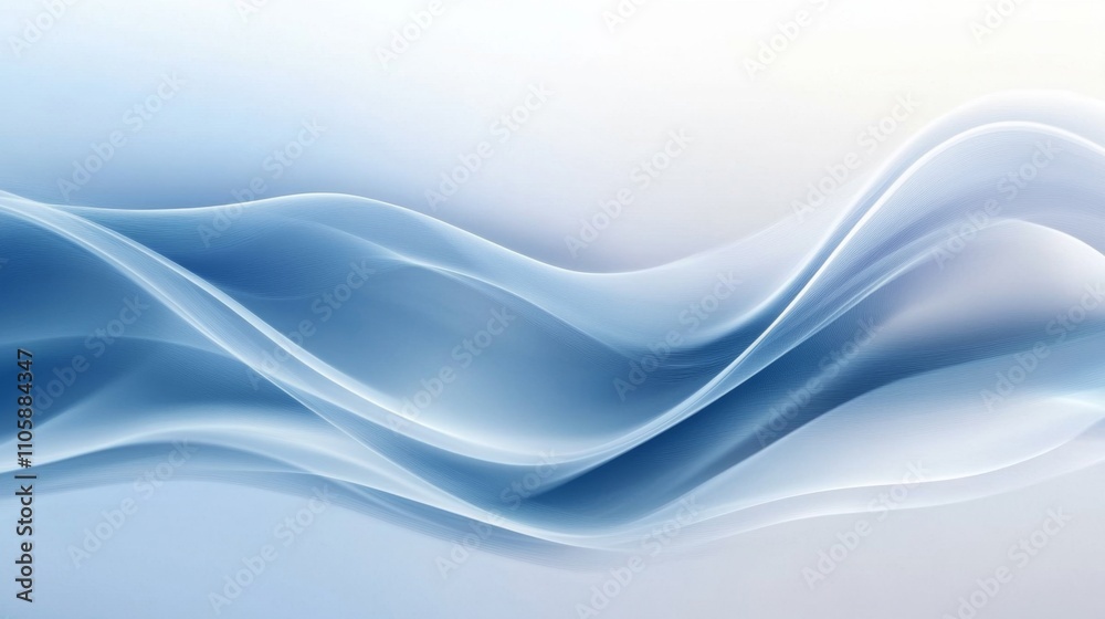Abstract Smoke Waves in Soft Blue Tones for Creative Backgrounds Abstract Smoke Waves in Soft Blue Tones for Creative Backgrounds