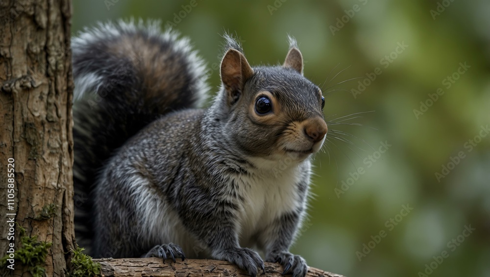 Cute black and grey squirrel in PA. Cute black and grey squirrel in PA.