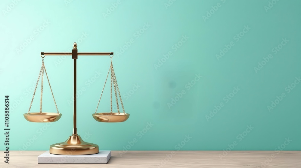 Financial gain scales, sleek and modern, 3D illustration Financial gain scales, sleek and modern, 3D illustration