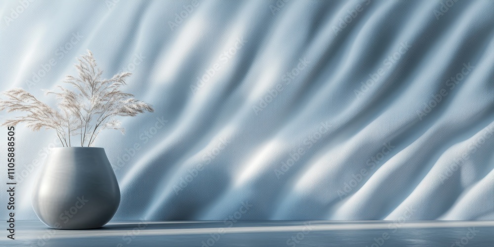 Flowing shapes in varying shades of blue and white come together to form a calming abstract representation of ocean waves, evoking a sense of peace and serenity. Flowing shapes in varying shades of blue and white come together to form a calming abstract representation of ocean waves, evoking a sense of peace and serenity.