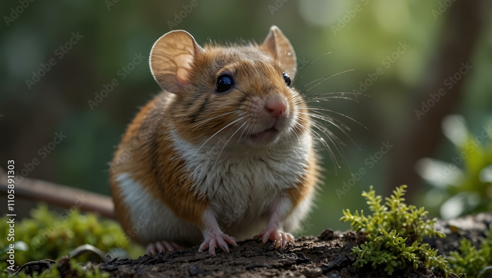 Cute mouse in nature. Cute mouse in nature.