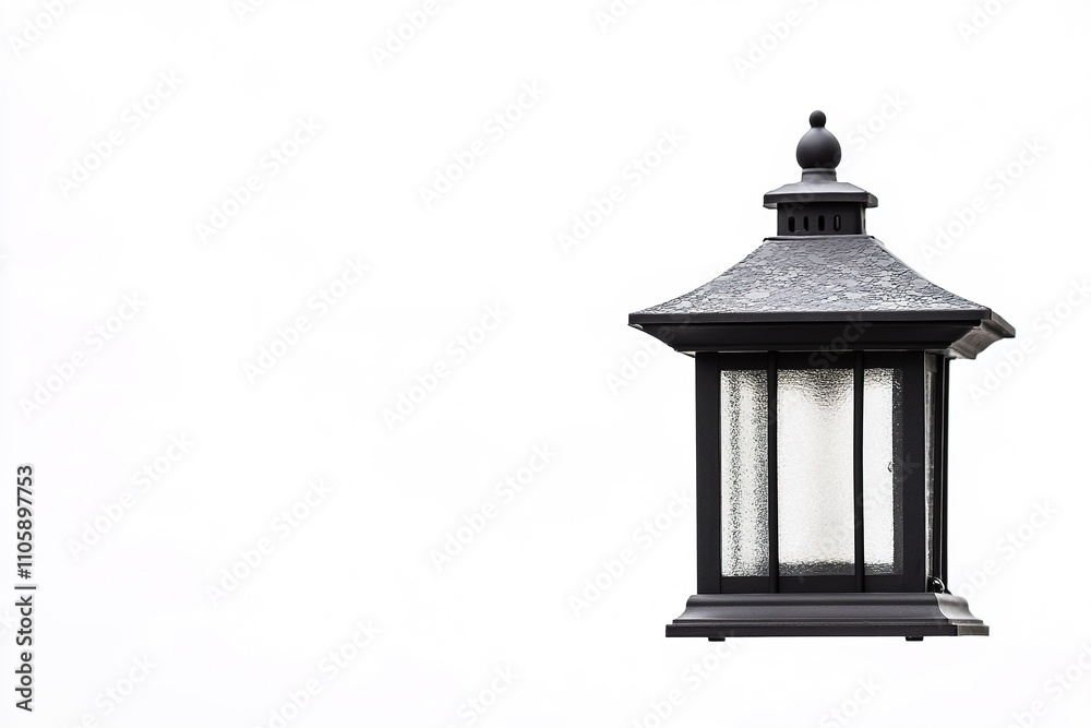 Black lantern isolated on white background Black lantern isolated on white background