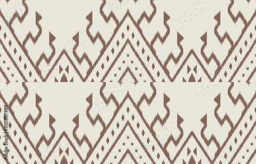 Wallpaper Mural Ethnic abstract ikat art. Aztec ornament print. geometric ethnic pattern seamless  color oriental.  Design for background ,curtain, carpet, wallpaper, clothing, wrapping, Batik, vector illustration. Torontodigital.ca